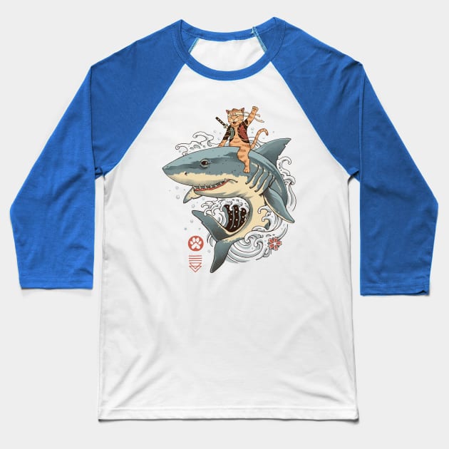 Catana Shark Baseball T-Shirt by Vincent Trinidad Art